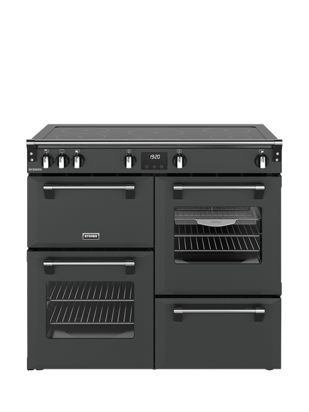 Stoves Richmond 100cm Electric Induction Hob Range Cooker, Anthracite, Anthracite