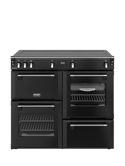 Stoves Richmond 100cm Electric Induction Hob Range Cooker, Black, Black