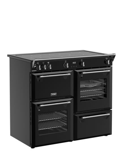 Stoves Richmond 100cm Electric Induction Hob Range Cooker, Black - view 2, Black