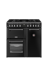 Stoves Richmond 90cm Dual Fuel Gas Hob Range Cooker, Black