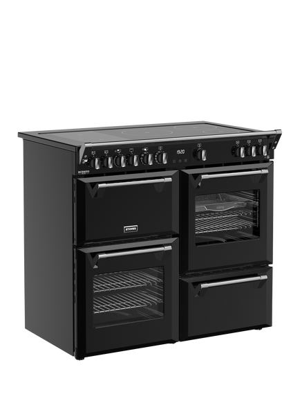 Stoves Richmond Deluxe 100cm Electric Induction Hob Range Cooker, Black - view 2, Black