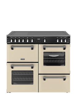 Stoves Richmond Deluxe 100cm Electric Induction Hob Range Cooker, Cream, Cream