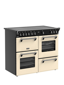 Stoves Richmond Deluxe 100cm Electric Induction Hob Range Cooker, Cream - view 2, Cream