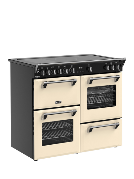 Stoves Richmond Deluxe 100cm Electric Induction Hob Range Cooker, Cream - view 2, Cream
