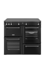 Stoves Zoneless Richmond Deluxe 100cm Electric Induction Hob Range Cooker, Black