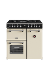 Stoves Richmond Deluxe 90cm Dual Fuel Gas Hob Range Cooker, Cream