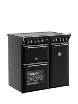 Stoves Richmond Deluxe 90cm Electric Induction Hob Range Cooker, Black - view 2, Black