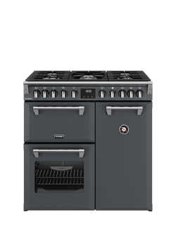 Stoves Richmond 90cm Dual Fuel Gas Hob Range Cooker, Anthracite, Anthracite
