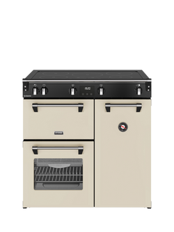 Stoves Richmond 90cm Electric Induction Hob Range Cooker, Cream, Cream