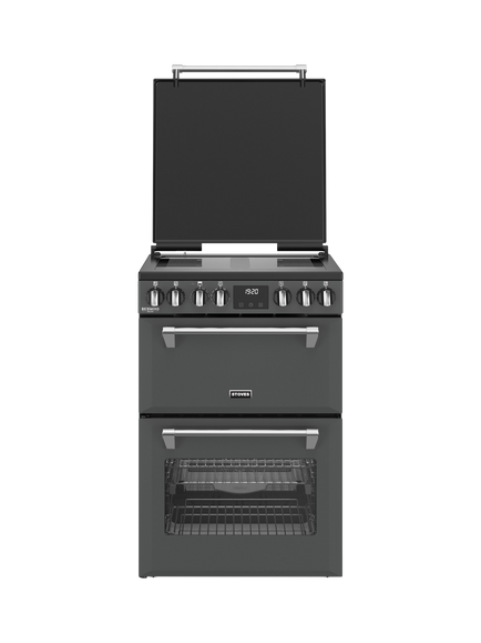 Stoves Richmond Deluxe 60cm Electric Induction Hob Range Cooker, Anthracite, Anthracite