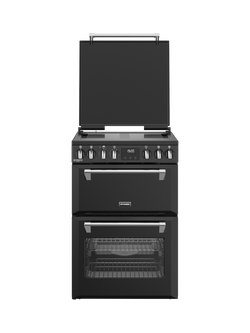 Stoves Richmond Deluxe 60cm Electric Induction Hob Range Cooker, Black, Black