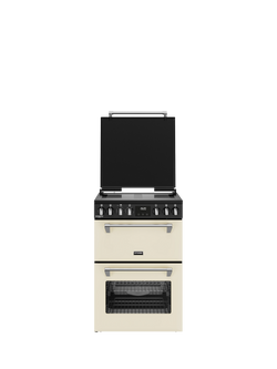 Stoves Richmond Deluxe 60cm Electric Induction Hob Range Cooker, Cream, Cream