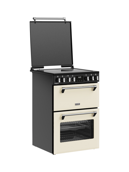 Stoves Richmond Deluxe 60cm Electric Induction Hob Range Cooker, Cream - view 2, Cream