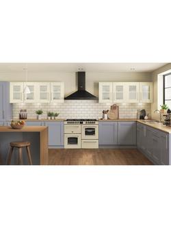 Belling Farmhouse 110cm Dual Fuel Gas Hob Range Cooker, Cream - view 2, Cream