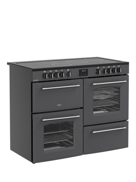 Belling Farmhouse 110cm Electric Ceramic Hob Range Cooker, Anthracite - view 2, Anthracite