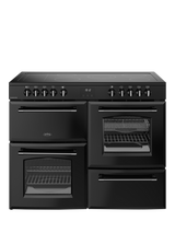 Belling Farmhouse 110cm Electric Ceramic Hob Range Cooker, Black