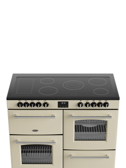 Belling Farmhouse 110cm Electric Ceramic Hob Range Cooker, Cream - view 2, Cream