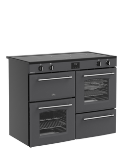 Belling Farmhouse 110cm Electric Induction Hob Range Cooker, Anthracite - view 2, Anthracite