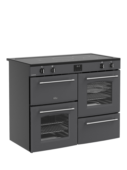 Belling Farmhouse 110cm Electric Induction Hob Range Cooker, Anthracite - view 2, Anthracite