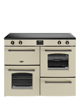 Belling Farmhouse 110cm Electric Induction Hob Range Cooker, Cream