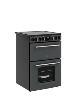 Belling Farmhouse 60cm Electric Range Cooker, Anthracite - view 2, Anthracite