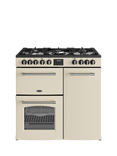 Belling Farmhouse 90DF Dual Fuel Range Cooker, Cream