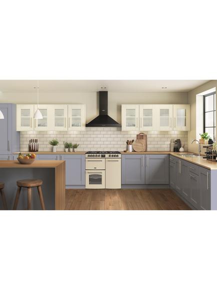 Belling Farmhouse 90DF Dual Fuel Range Cooker, Cream - view 2, Cream
