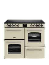 Belling Farmhouse 100cm Electric Ceramic Hob Range Cooker, Cream