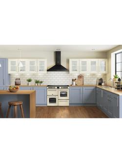 Belling Farmhouse 100cm Electric Ceramic Hob Range Cooker, Cream - view 2, Cream