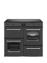 Belling Farmhouse 100cm Electric Induction Hob Range Cooker, Anthracite