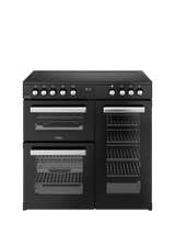 Belling Cookcentre 90cm Electric Ceramic Hob Range Cooker, Black