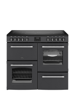Belling Farmhouse 100cm Electric Ceramic Hob Range Cooker, Anthracite, Anthracite