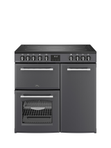 Belling Farmhouse 90cm Electric Ceramic Hob Range Cooker, Anthracite