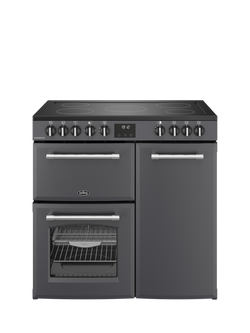 Belling Farmhouse 90cm Electric Ceramic Hob Range Cooker, Anthracite, Anthracite