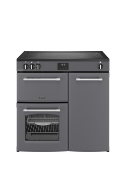 Belling Farmhouse 90cm Electric Induction Hob Range Cooker, Anthracite, Anthracite