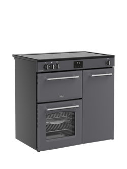 Belling Farmhouse 90cm Electric Induction Hob Range Cooker, Anthracite - view 2, Anthracite