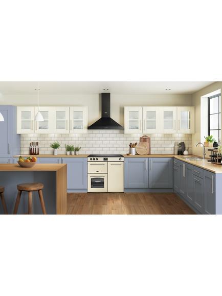 Belling Farmhouse 90cm Electric Induction Hob Range Cooker, Cream - view 2, Cream