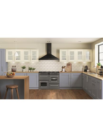 Belling Farmhouse 110DF Dual Fuel Range Cooker, Anthracite - view 2, Anthracite