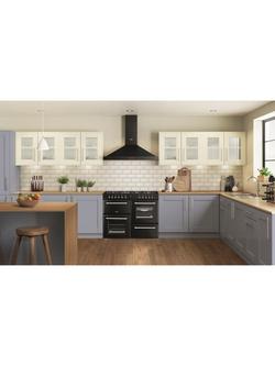 Belling Farmhouse Gas Hob Range Cooker, Black - view 2, Black