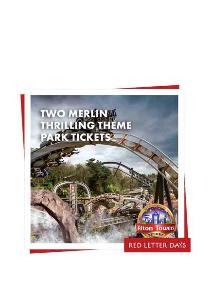 Red Letter Days Merlin Theme Park Tickets for 2 Gift Experience, 