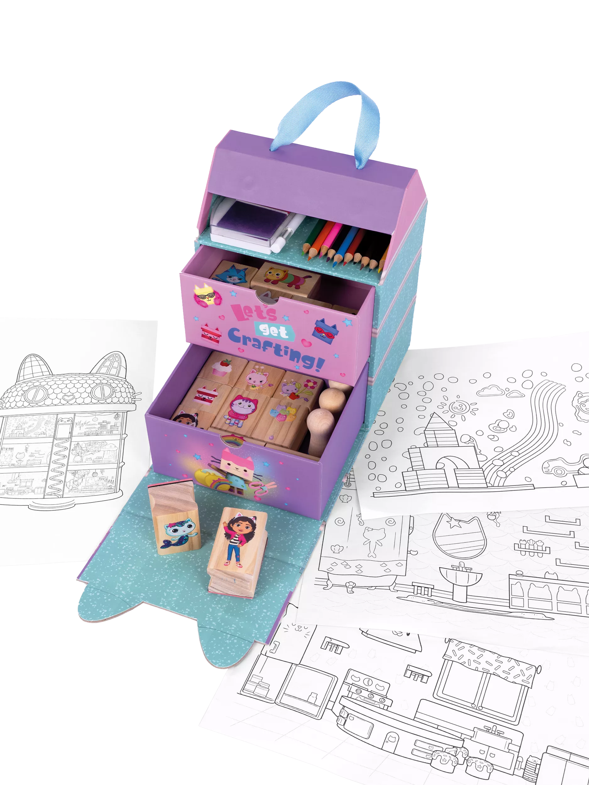 Gabby's Dollhouse Stamp Craft Set