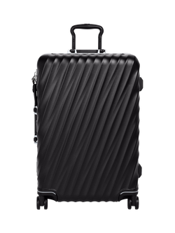 TUMI 19 Degree 4-Wheel 66cm Medium Suitcase, 60L, Black Texture, Black Texture