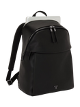 TUMI Voyageur Holland Leather Backpack, Black/Gunmetal