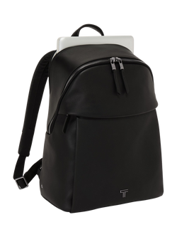 TUMI Voyageur Holland Leather Backpack, Black/Gunmetal - view 2, Black/Gunmetal