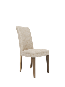 John Lewis Emily Dining Chair, Smoked Oak Leg, Ecru