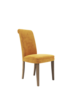 John Lewis Emily Dining Chair, Smoked Oak Leg, Saffron