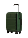 Antler Icon Stripe Pocket 4-Wheel 56cm Cabin Case, Green, Green