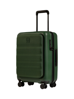 Antler Icon Stripe Pocket 4-Wheel 56cm Cabin Case, Green
