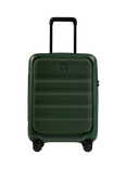 Antler Icon Stripe Pocket 4-Wheel 56cm Cabin Case, Green, Green