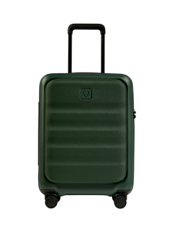 Antler Icon Stripe Pocket 4-Wheel 56cm Cabin Case - view 2, Green